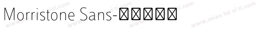 Morristone Sans字体转换
